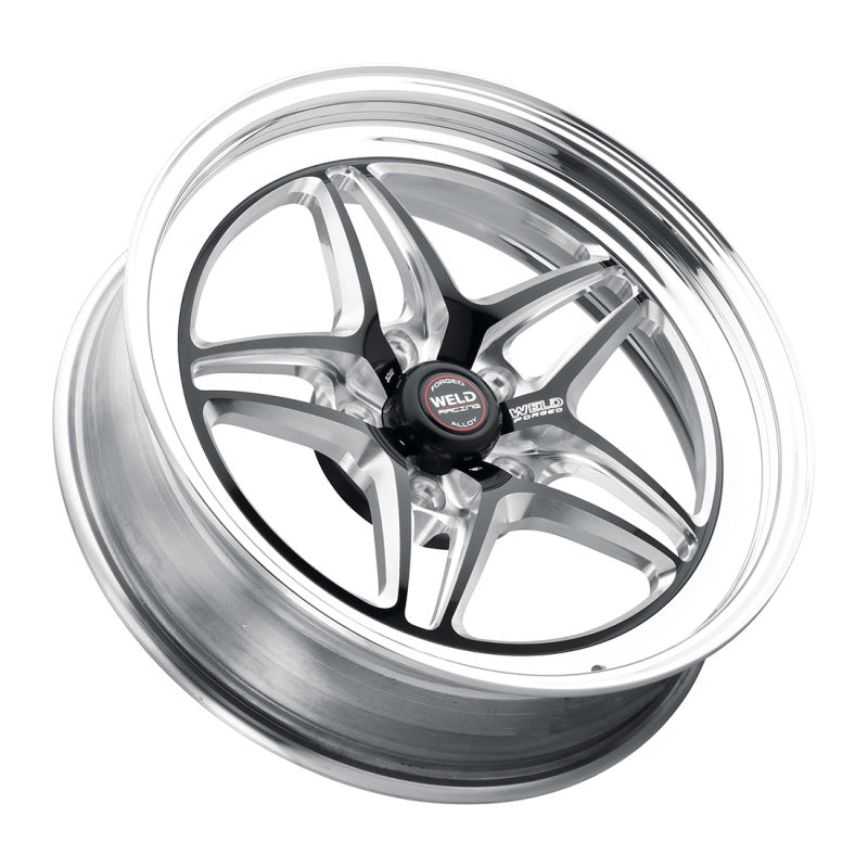 Weld S81 17x5 / 5x4.5 BP / 2.2in. BS (-21mm Offset) Black Wheel 3.18 ID (High Pad) - Non-Beadlock
