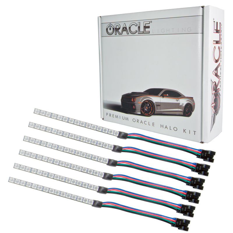 Oracle 15-17 Ford Mustang V6/GT/Shelby DRL w/ Halo Kit - ColorSHIFT w/ 2.0 Controller SEE WARRANTY