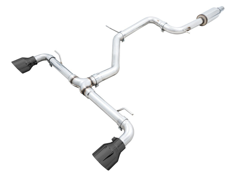 AWE 2022 VW GTI MK8 Track Edition Exhaust - Diamond Black Tips
