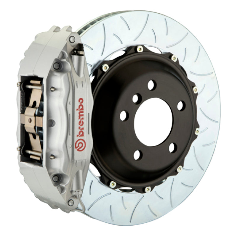 Brembo 03-08 SL500 Fr GT BBK 4Pis Cast 2pc 355x32 2pc Rotor Slotted Type3-Silver