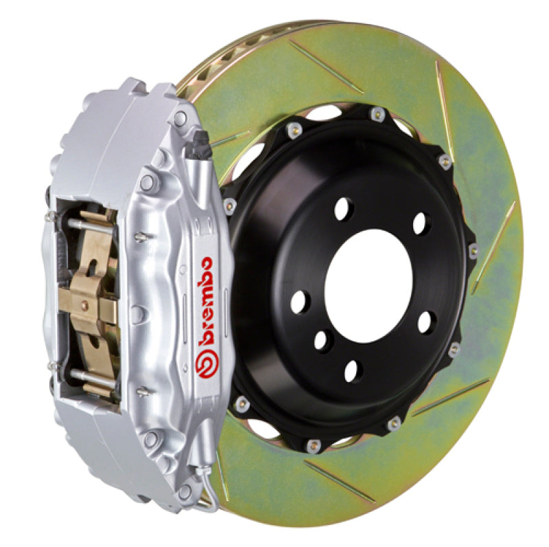 Brembo 03-08 SL500 Fr GT BBK 4Pis Cast 2pc 355x32 2pc Rotor Slotted Type1-Silver