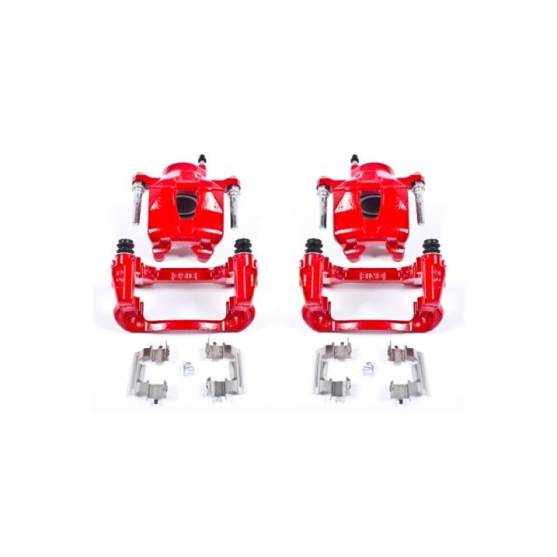 Power Stop 05-10 Scion tC Front Red Calipers w/Brackets - Pair