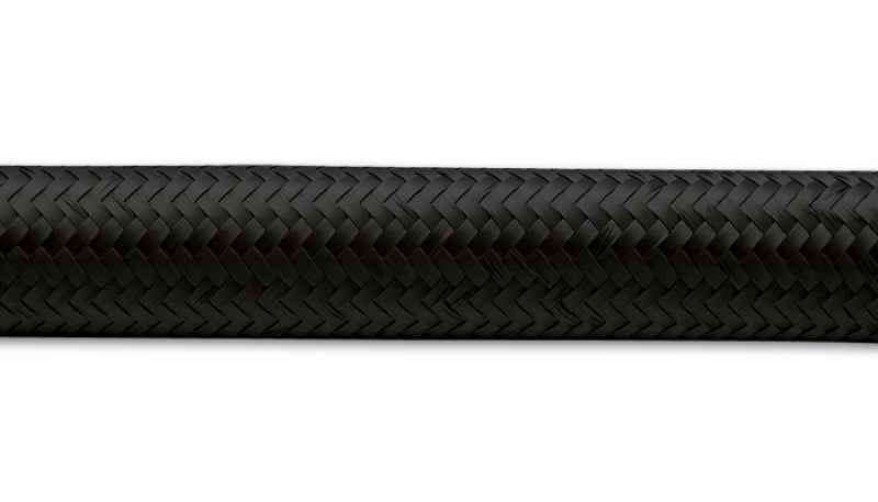 Vibrant -4 AN Black Nylon Braided Flex Hose (20 foot roll)